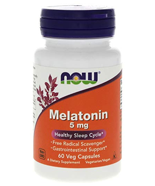 Мелатонін NOW Melatonin 5 мг 60 капс.