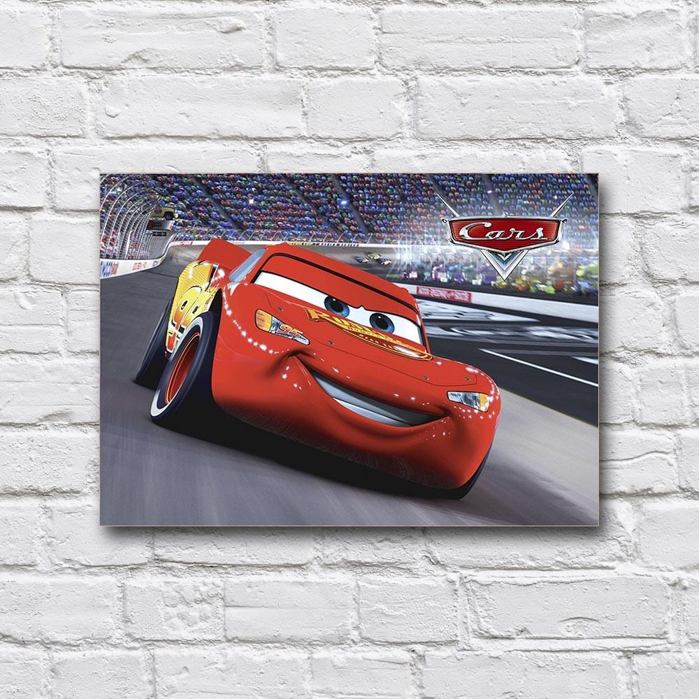 Постер деревянный мультфильм «Тачки» 210х297 мм (21264411)