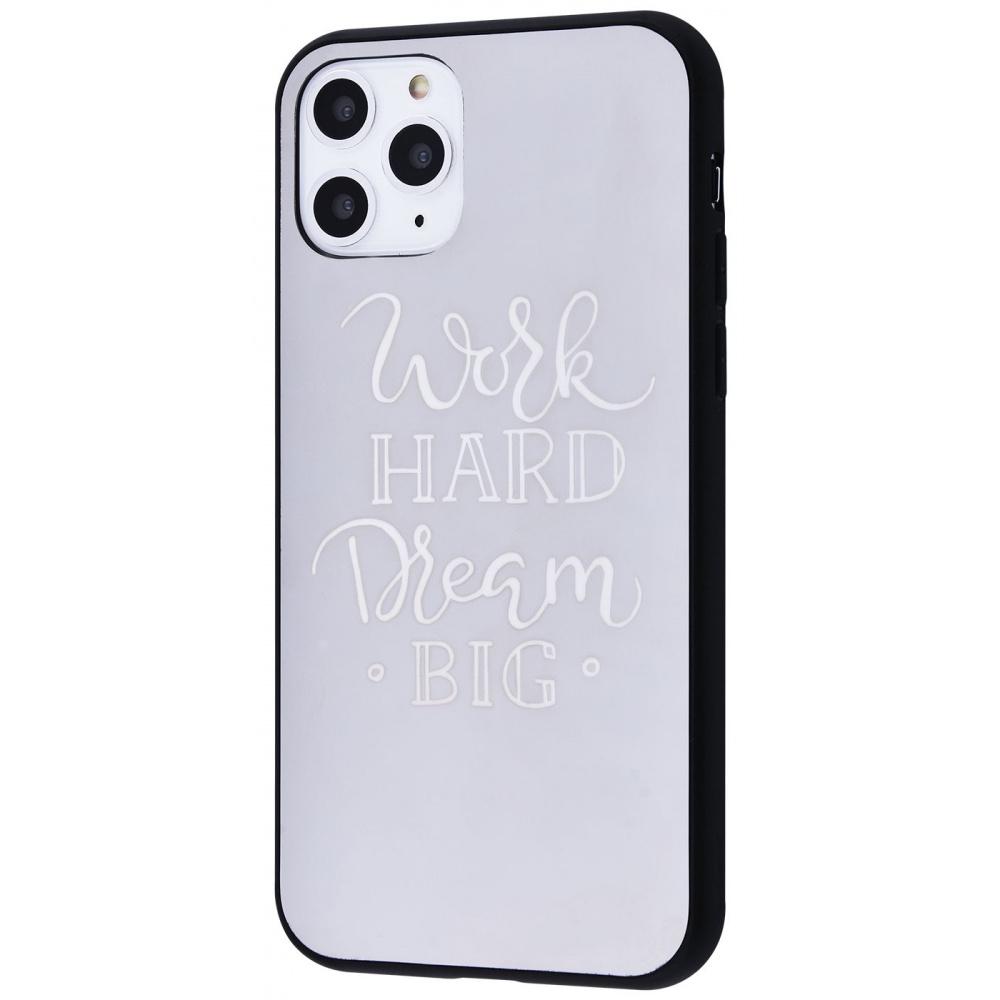 Чехол Acrylic Mirror Case New iPhone 11 Pro Max work hard С рисунком
