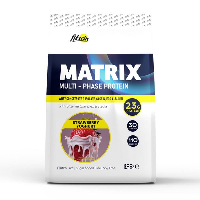 Протеин комплексный FitWin Matrix Multi-Phase Protein 900 г Ягодный пунш
