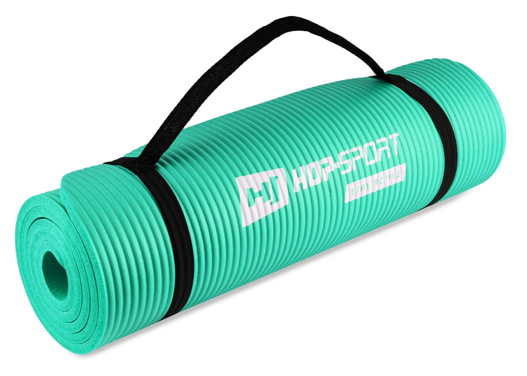 Мат для фітнесу та йоги Hop-Sport HS-N010GM 1 см Бірюзовий - фото 2 Мат для фітнесу та йоги Hop-Sport HS-N010GM 1 см Бірюзовий - фото 2