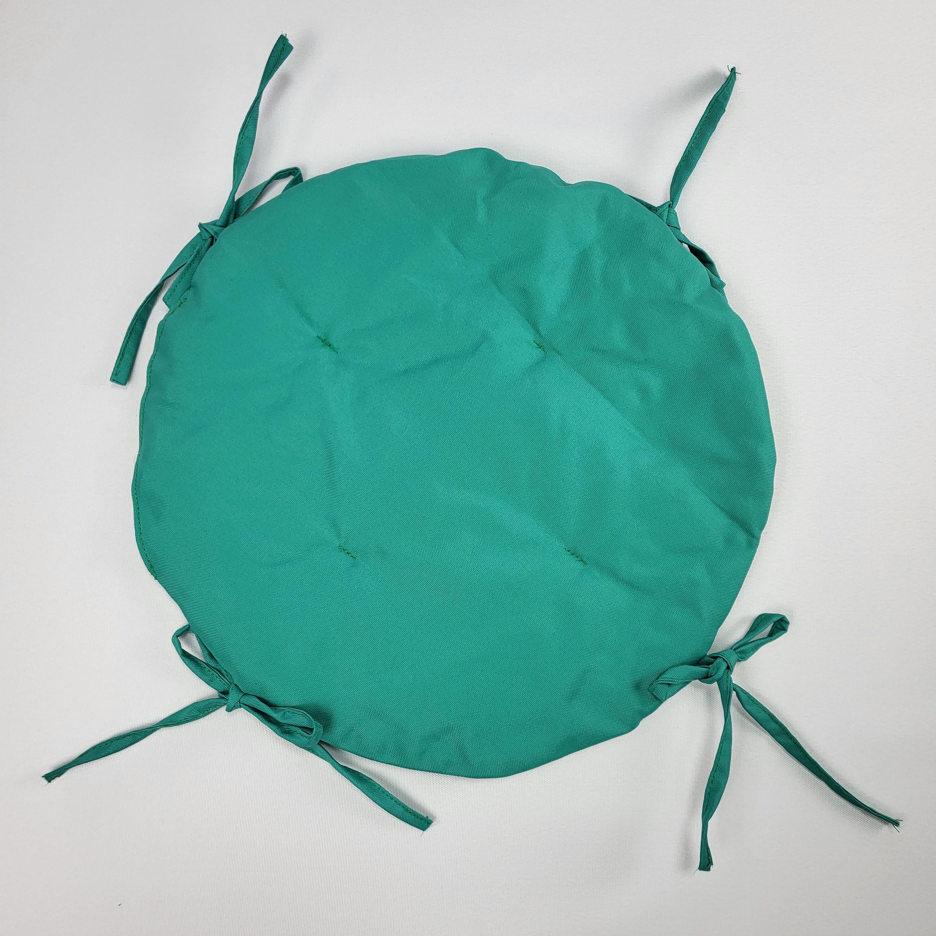 Подушка для стула круглая из оксфорда d 37 см Бирюзовый (1413) - фото 1 Подушка для стула круглая из оксфорда d 37 см Бирюзовый (1413) - фото 1