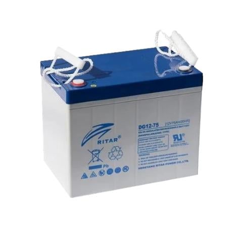 Акумуляторна батарея для ДБЖ GEL Ritar DG12-75 12V 75Ah Gray (27918245)