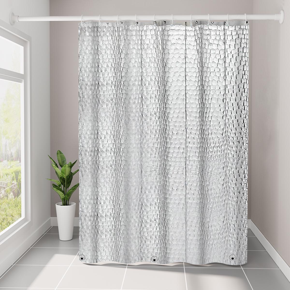 Шторка для ванны и душа Bathlux водонепроницаемая с узором 180х180 см Прозрачный Шторка для ванны и душа Bathlux водонепроницаемая с узором 180х180 см Прозрачный