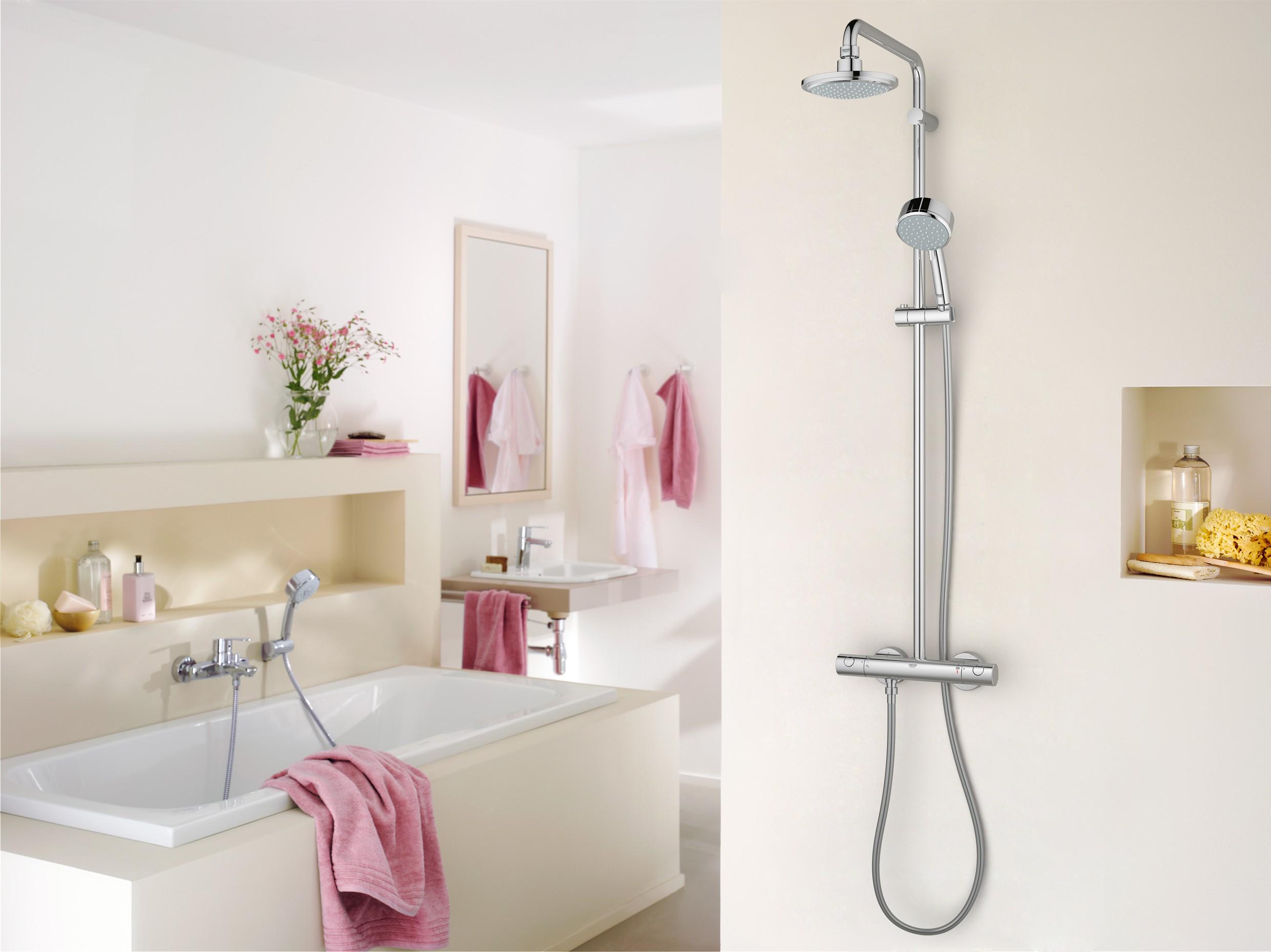 Душевая система с термостатом Grohe Tempesta Cosmopolitan 27922000 Хром (111121) - фото 5