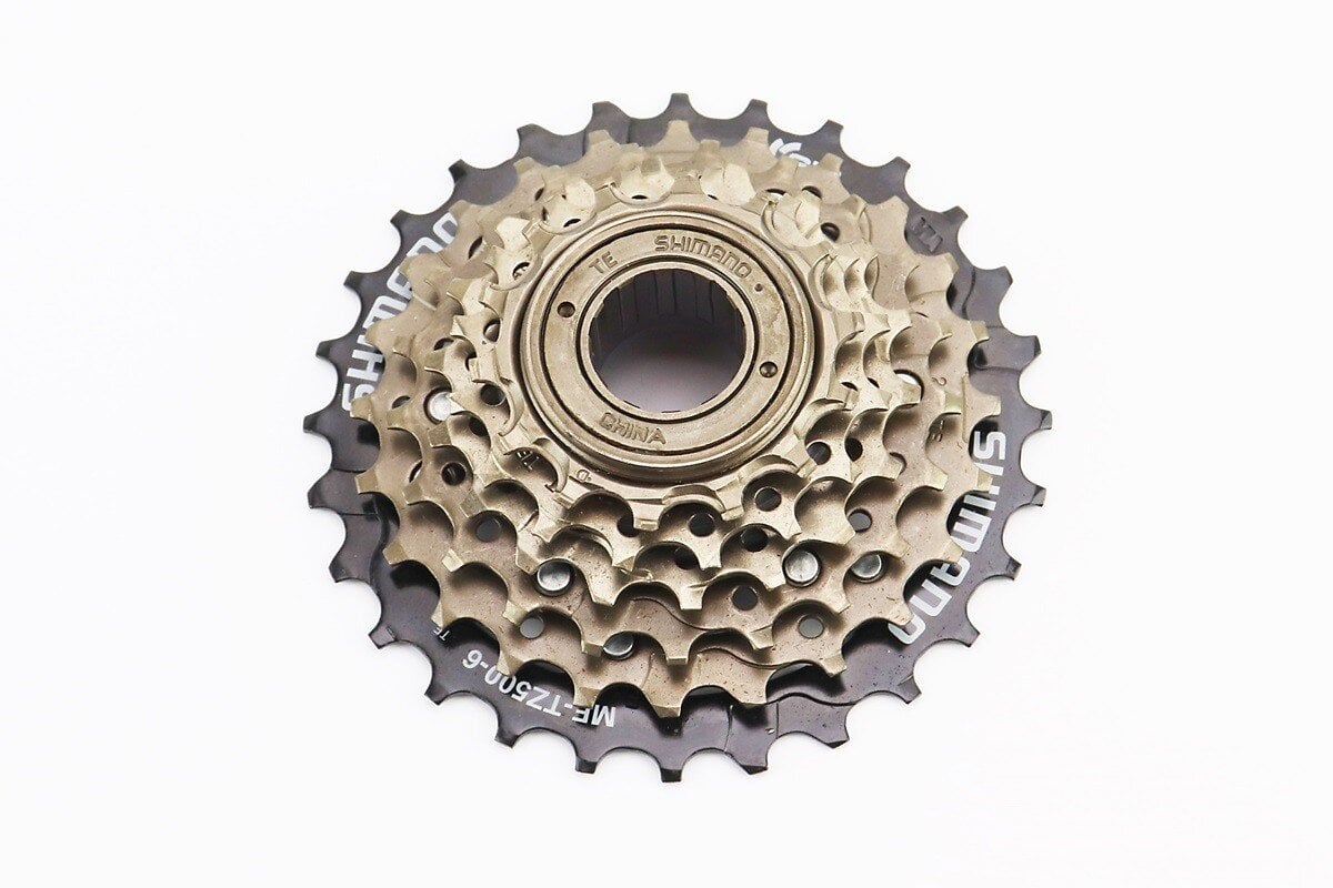 Вольнобег Shimano для велосипеда 6 звезд 14/16/18/21/24/28 зубьев Черный /Коричневый (10005237)