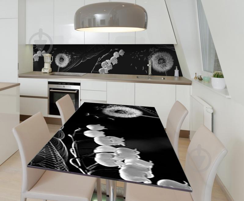 Наклейка виниловая на стол Zatarga "Одуванчик Ландыш" 650х1200 мм Наклейка виниловая на стол Zatarga "Одуванчик Ландыш" 650х1200 мм