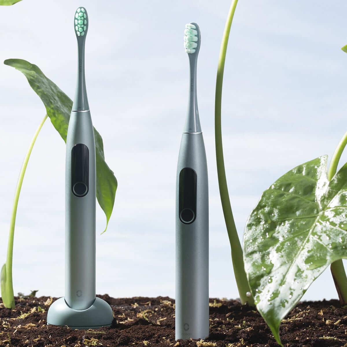 Електрична зубна щітка Oclean X Pro OLED Mist Green - фото 3