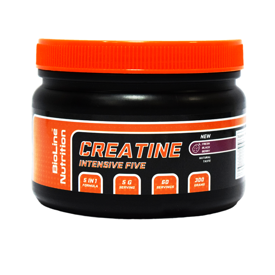 Креатин BioLine Nutrition Intensive Five Ожина 0,3 кг