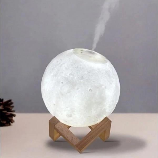 Увлажнитель воздуха-ночник RIAS Moon Lamp "Луна" 13 см 6 цветов 400mAh 880ml (3_05155) - фото 3