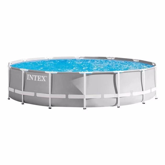 Бассейн каркасный Intex, 12706 л с фильтр-насосом, стремянкой, тентом и подстилкой в комплекте 427х107 см Бассейн каркасный Intex, 12706 л с фильтр-насосом, стремянкой, тентом и подстилкой в комплекте 427х107 см