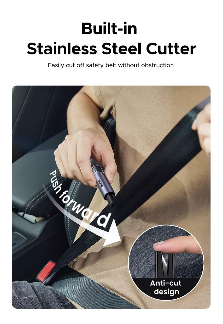 Різак для ременів безпеки UGREEN LP821 Grey (35347) - фото 9 Різак для ременів безпеки UGREEN LP821 Grey (35347) - фото 9