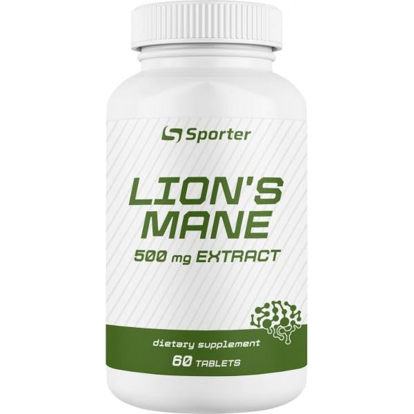 Экстракт львиной гривы Sporter Lion's Mane 60 tabs