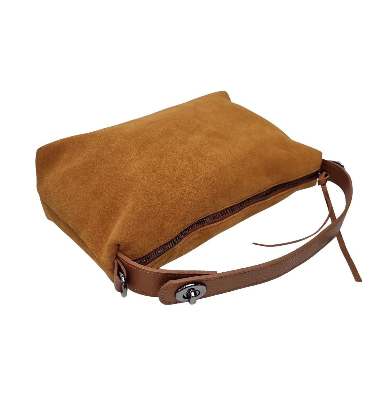 Жіноча сумка крос-боді Viva Verba натуральна замша Рудий (ZM08-84-4) - фото 3