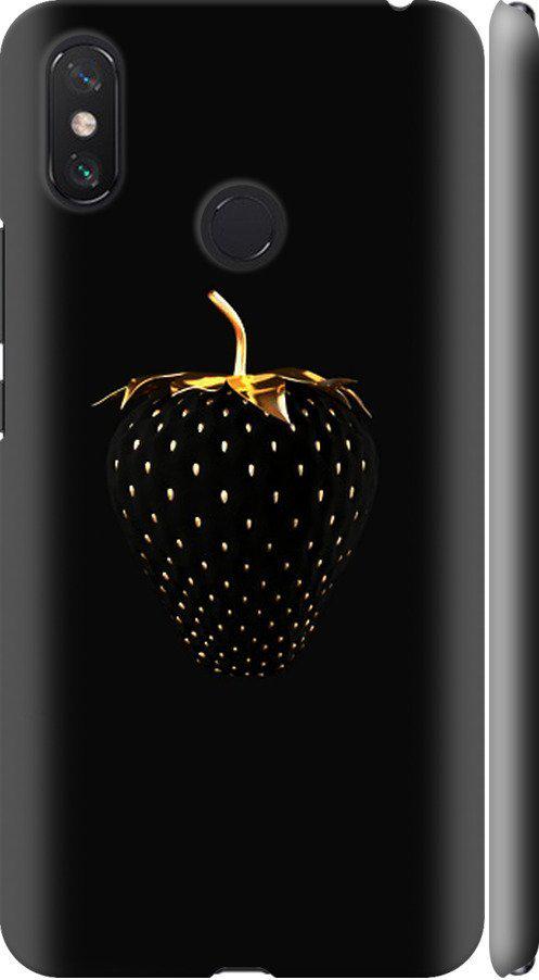 Чохол на Xiaomi Mi Max 3 Чорна полуниця (3585m-1534-42517)