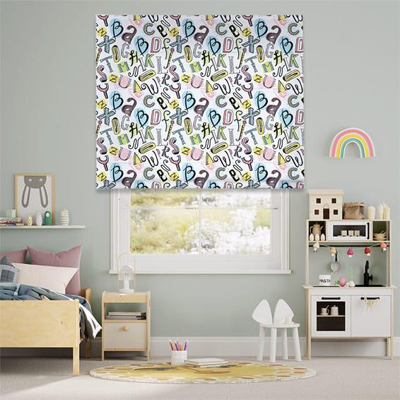 Римська штора система Classic InHt Дитячий Принт 02-36 Літери 220х170 см Різнокольоровий (13316)