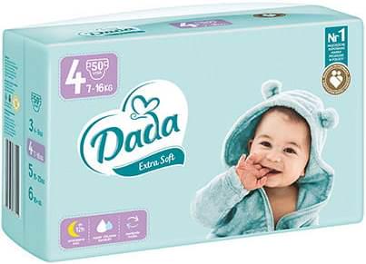 Підгузки Dada Extra Soft 4 7-16 кг 50 шт.