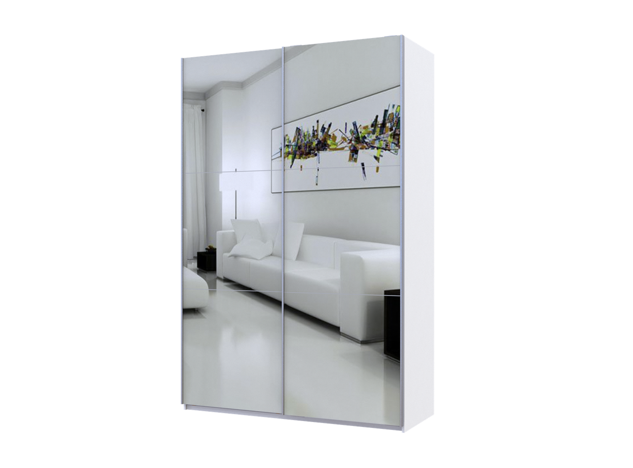 Шкаф-купе Doros G-Caiser 2 зеркала/3 части 160х60х240 см Белый (42002102)
