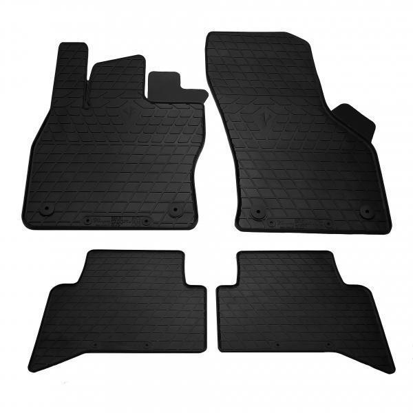 Коврики резиновые Stingray Volkswagen Touran III 15- с пластиковыми клипсами AV2 4 шт. (11525261)