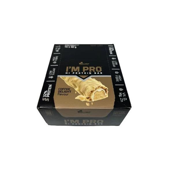 Протеиновый батончик Olimp Sport Nutrition I'M PRO со вкусом кофе 15 порций по 40 г (000021468) Протеиновый батончик Olimp Sport Nutrition I'M PRO со вкусом кофе 15 порций по 40 г (000021468)