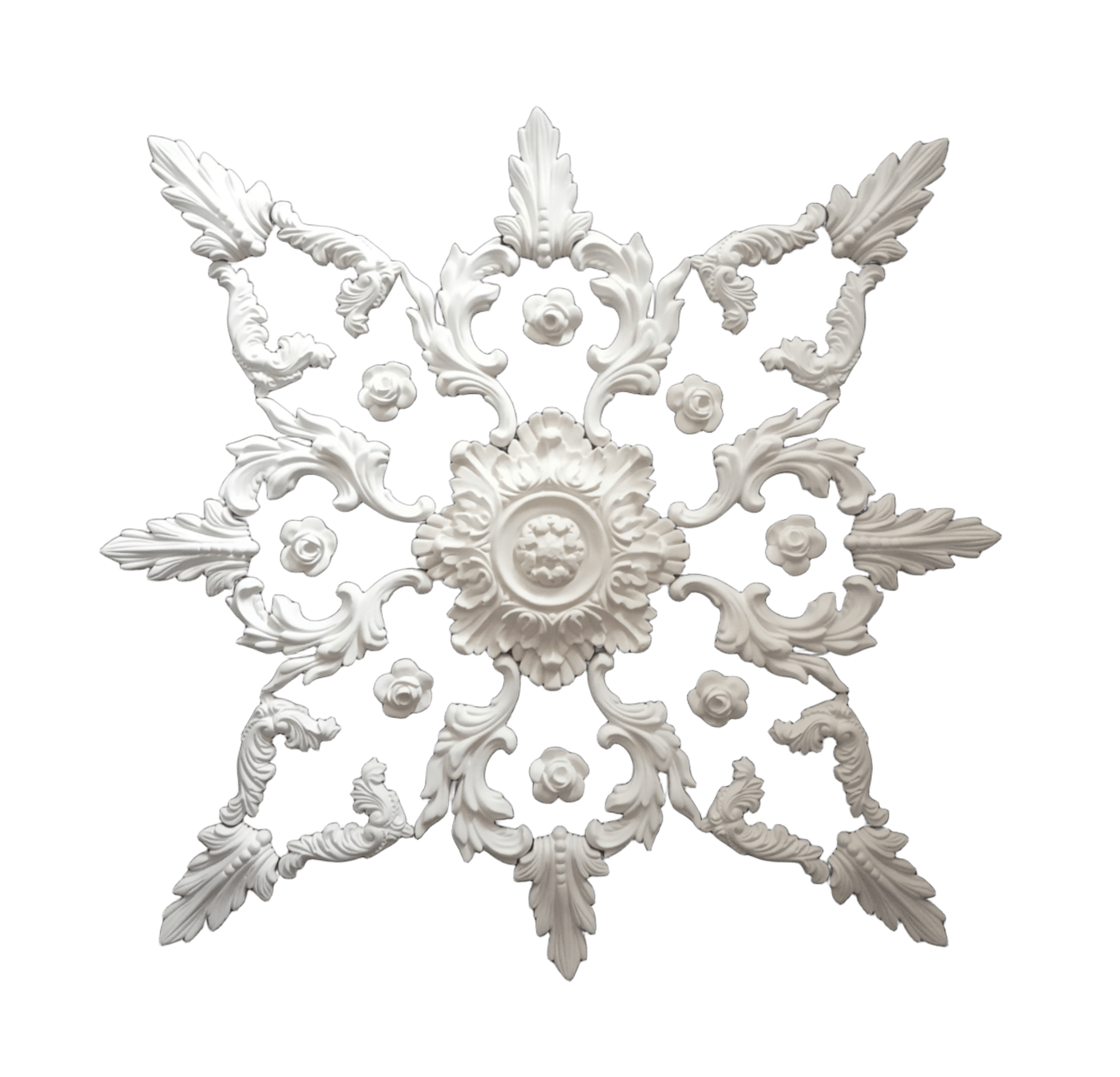 Розетка на потолок декоративная гипсовая сборная D 1020 мм (31139428)