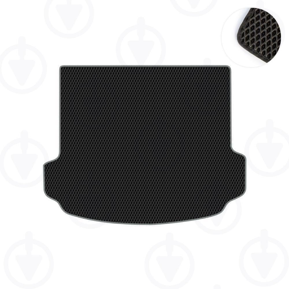 Коврик в багажник Star-Tex для Acura MDX II 2006-2013 г. большой 3-й ряд сложен EVA/Ромб Черный/Серый (15205-01-21-42)