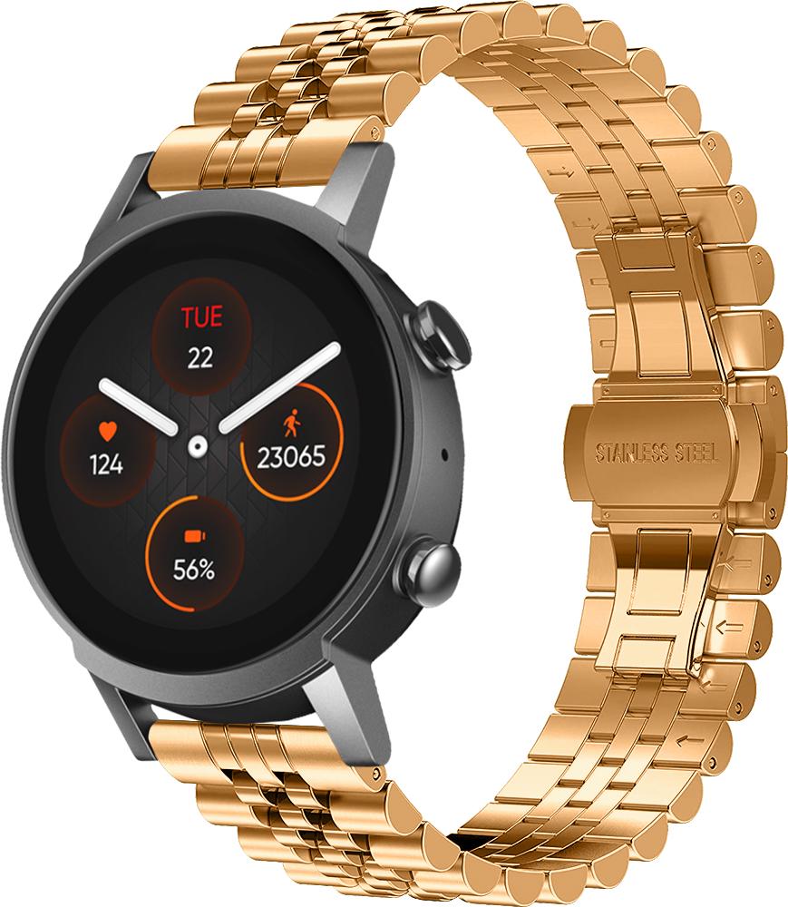 Браслет металлический Stech для Mobvoi TicWatch E3 Rose Gold (26983-27)