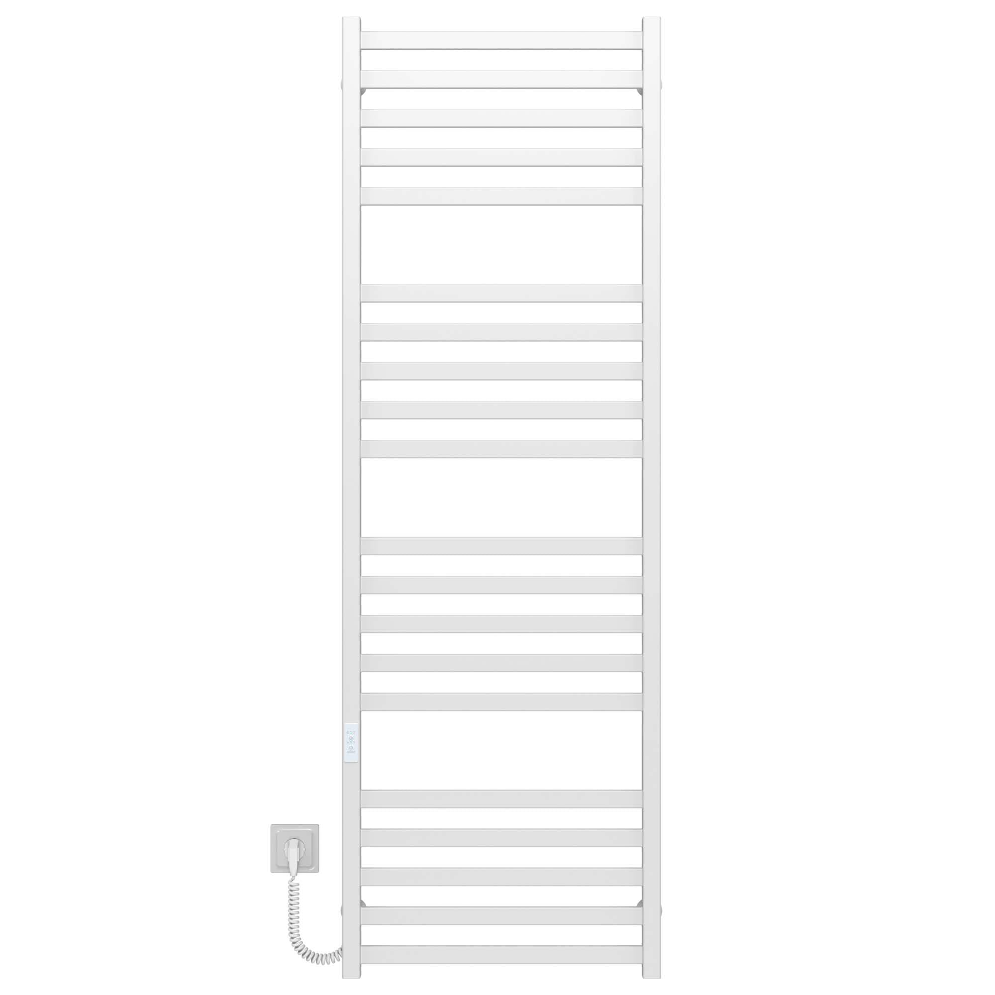 Полотенцесушитель электрический Deffi Magnus П20 WD04 левое подключение нержавеющая сталь 500х1600 мм Белый (A.MA.160.50.20.E.W.L.4)
