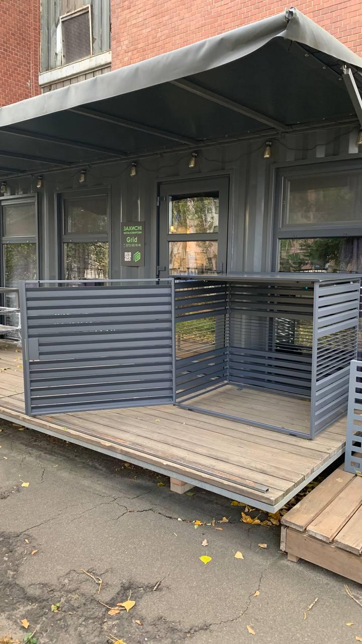 Бокс для генератора антивандальный Ламельный БГЛз-08 уличный с замком 1200х850х1000 мм (2330473332/К0999) - фото 4 Бокс для генератора антивандальный Ламельный БГЛз-08 уличный с замком 1200х850х1000 мм (2330473332/К0999) - фото 4