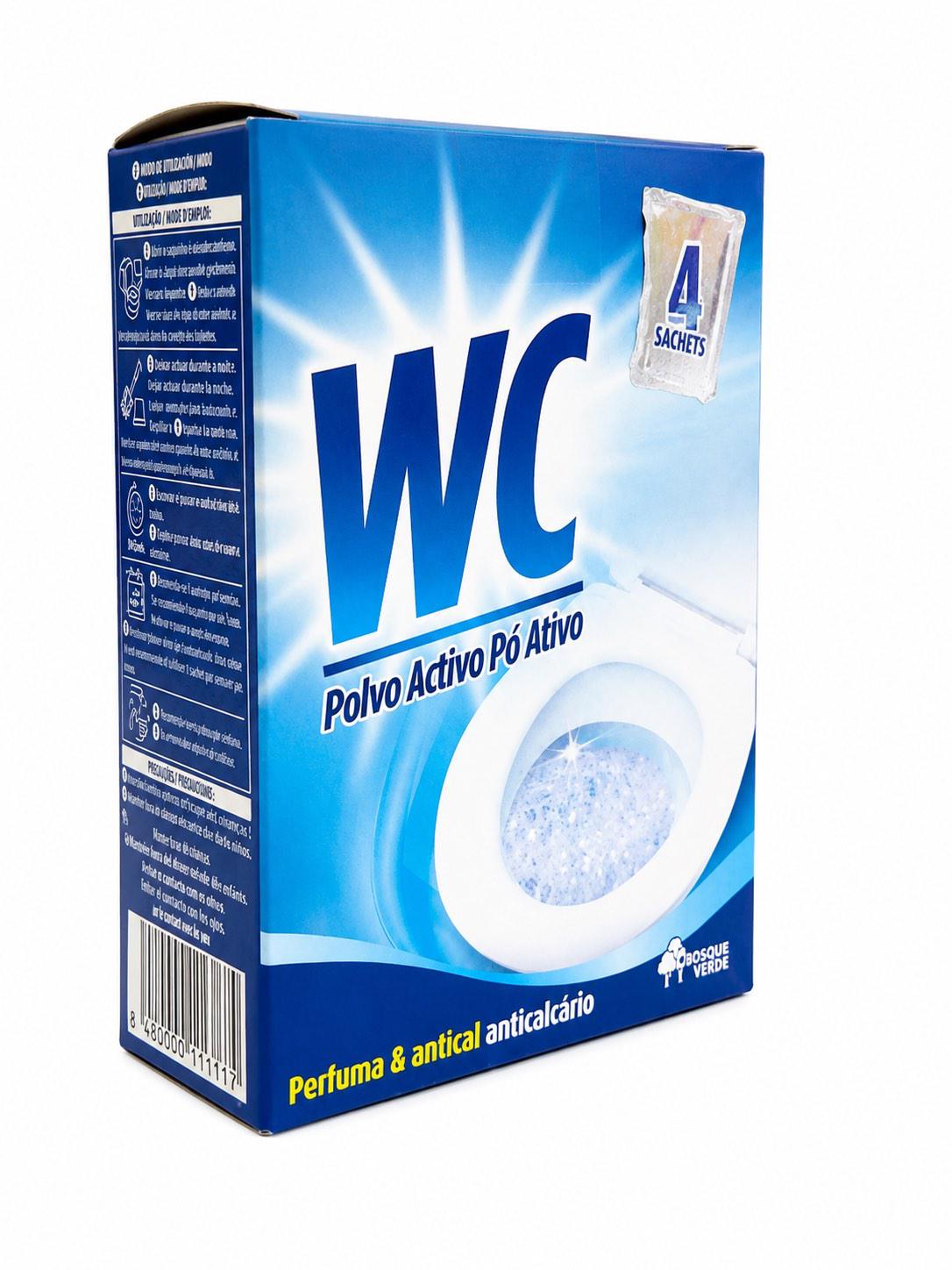 Порошок для чистки унитаза WC Polvo Activo Pó Ativo Bosque Verde