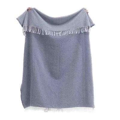 Плед карат 140х200 см Синий - фото 2