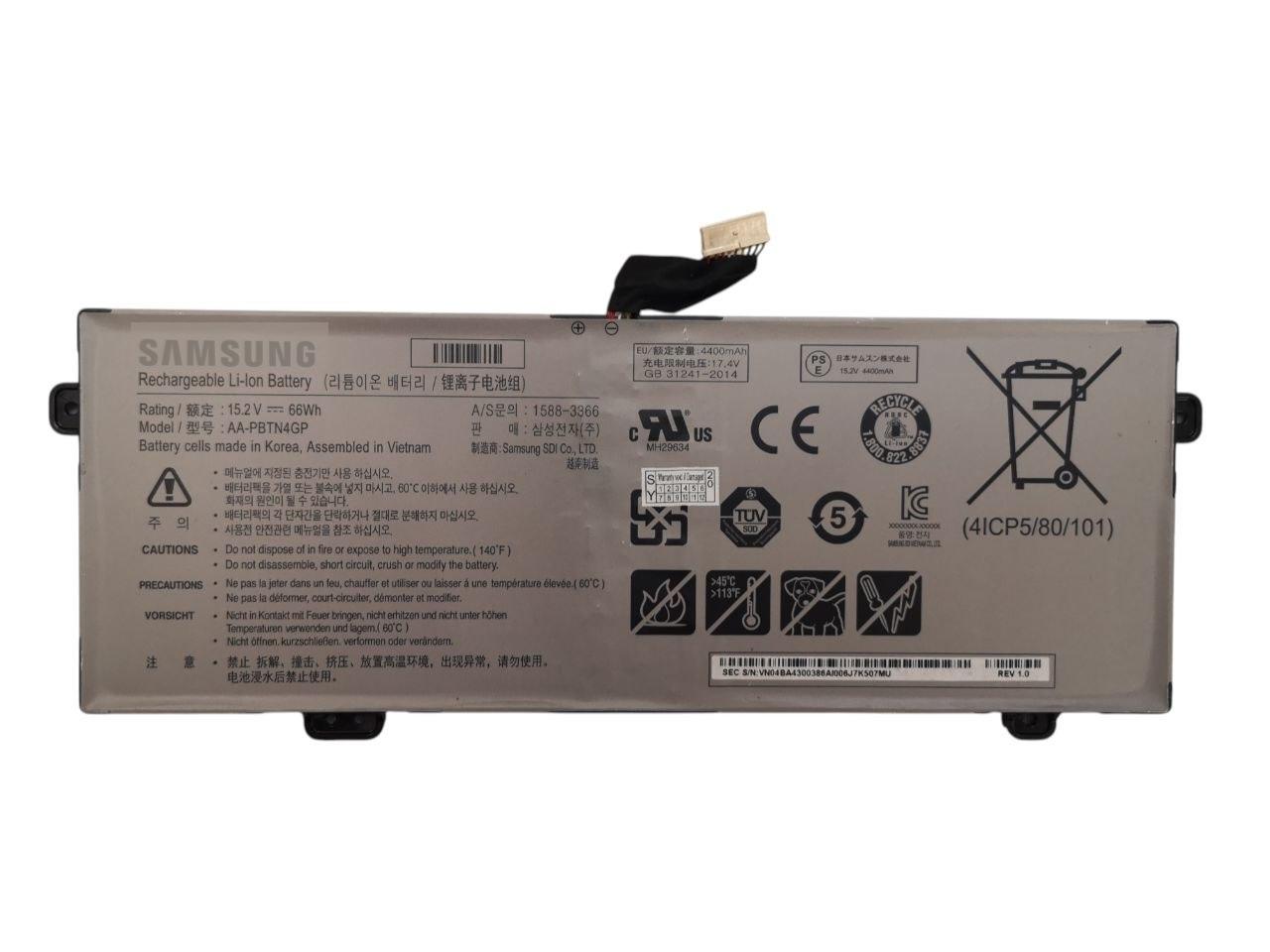 Акумулятор для Samsung Odyssey NP800G5H/AA-PBTN4GP 4400 mAh 66Wh