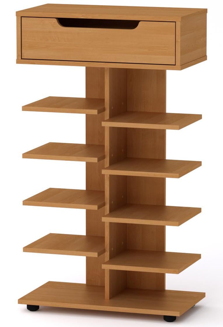 Тумба под обувь Компанит SC-15 60х32х104,8 см Ольха (28493724) - фото 1 Тумба под обувь Компанит SC-15 60х32х104,8 см Ольха (28493724) - фото 1