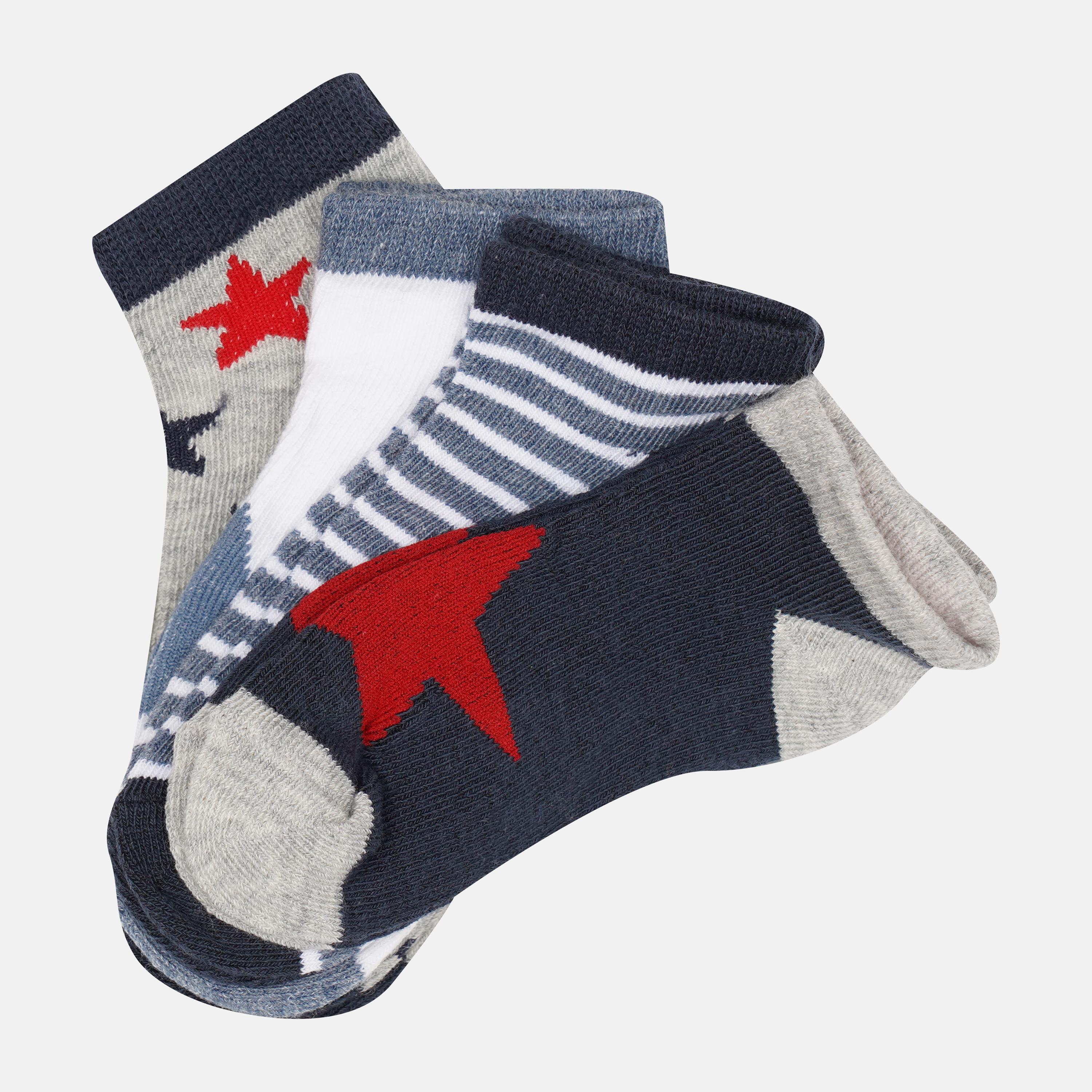 Носки C&A принт 4 пары р. 18-20 Серо-синий (3186279892500)