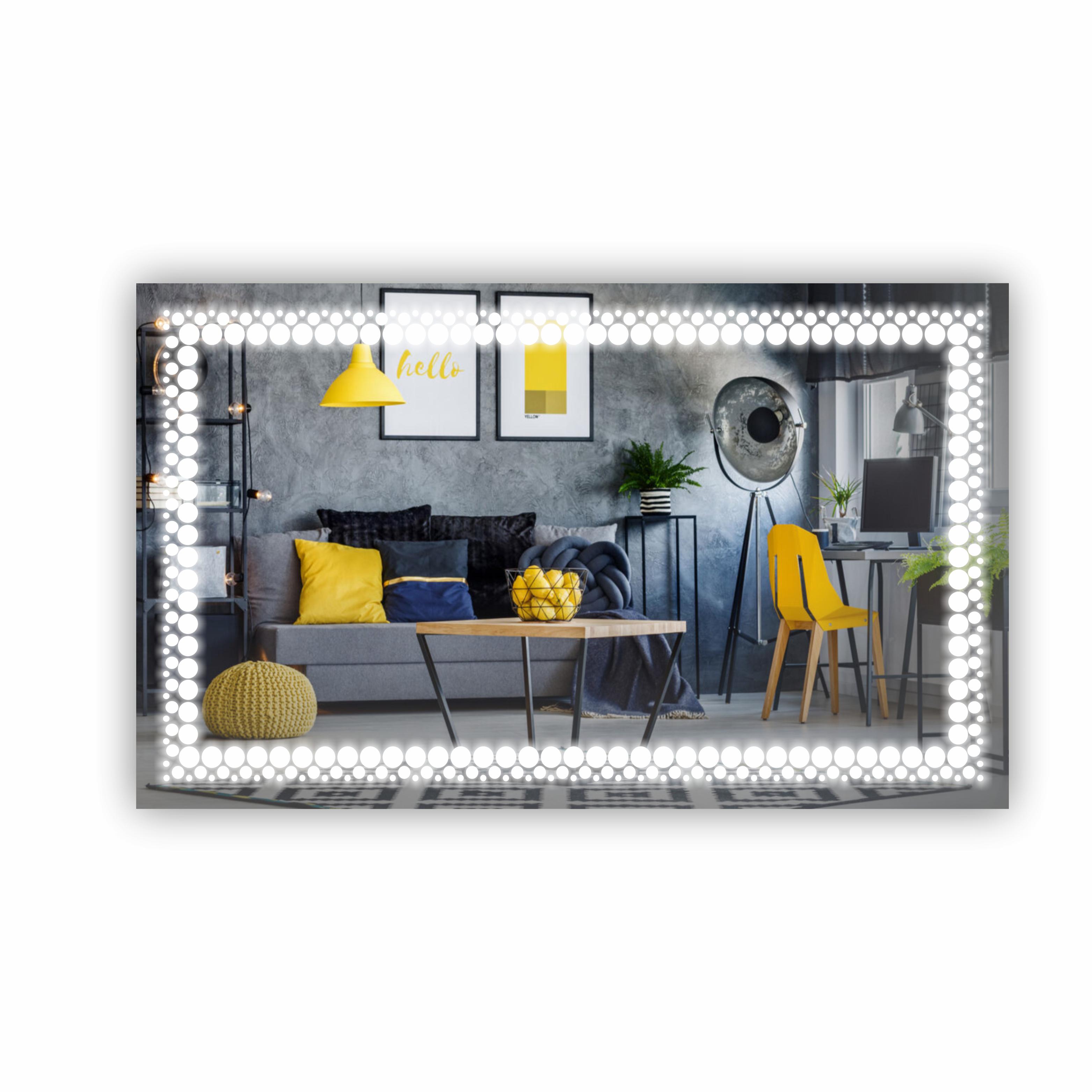 Зеркало с LED подсветкой 1000х600 мм (R-045)