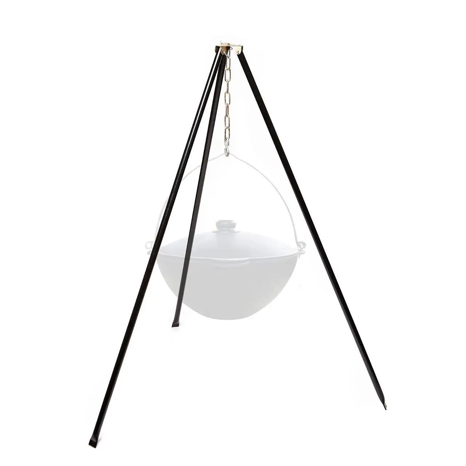 Тринога сталева туристична розбірна в чоХLі для підвішування казана з гачком 1 м (87695) Тринога сталева туристична розбірна в чоХLі для підвішування казана з гачком 1 м (87695)