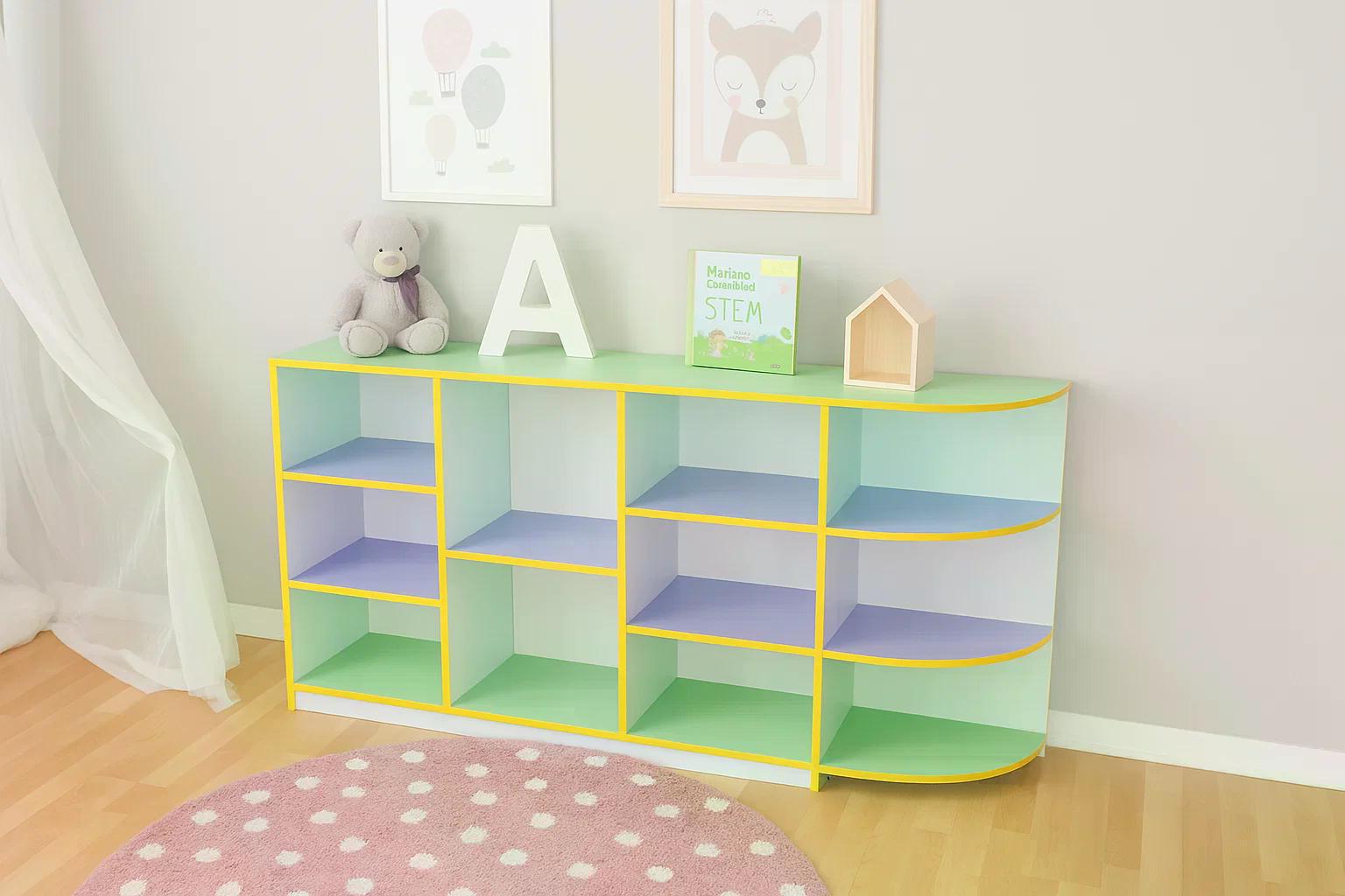 Стелаж для іграшок Мурашка для дитячого садка 3