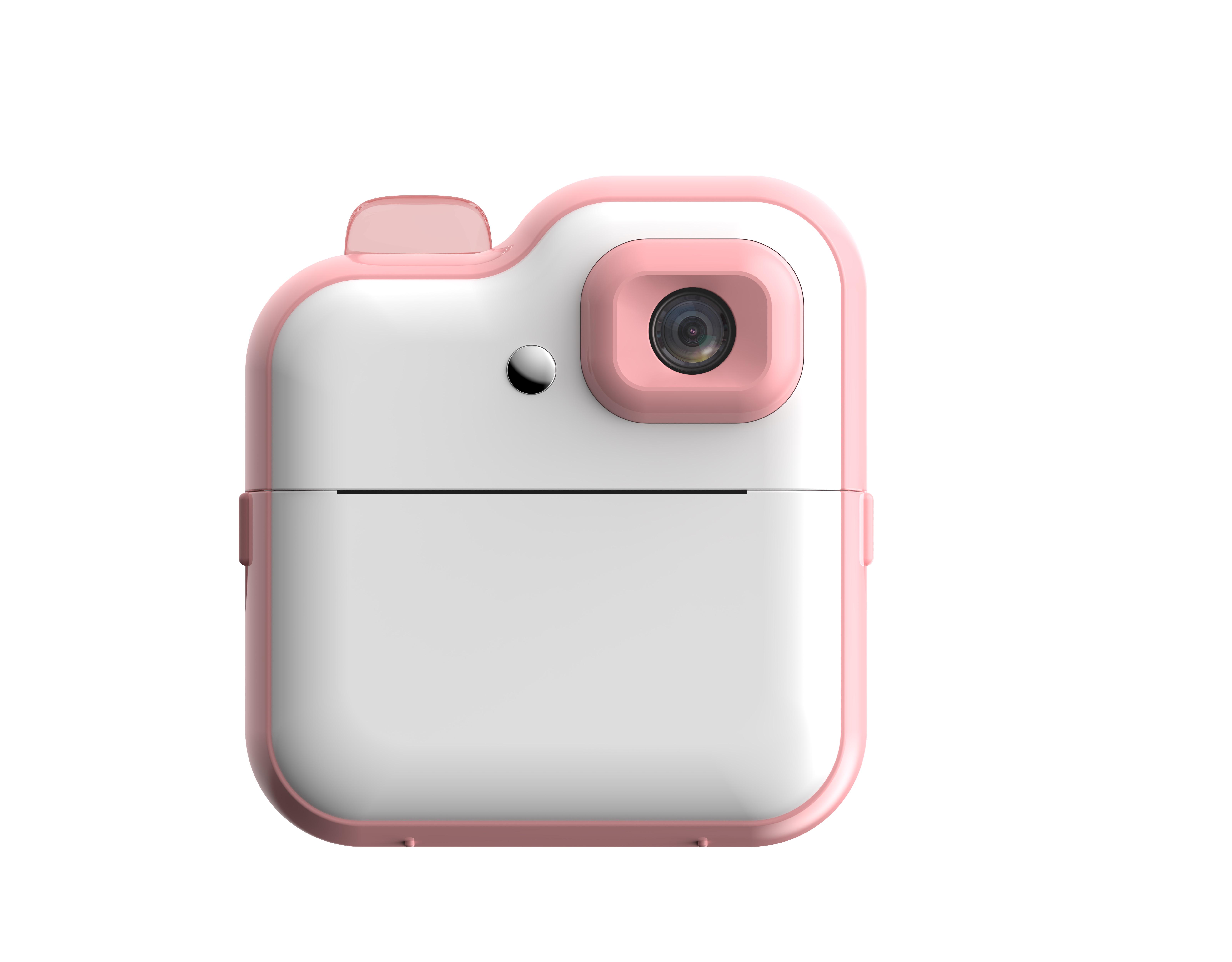 Фотоаппарат цифровой детский Fun Print FullHD для снимков и записи видео с играми и MP3-плеером Розовый - фото 1