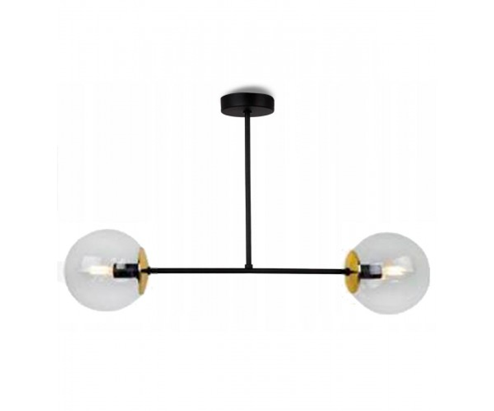 Підвісний світильник Tuluza 2 D20 E27 Gold/Transparent (PL-0002804 M/TRANSPARENT Gold) - фото 1