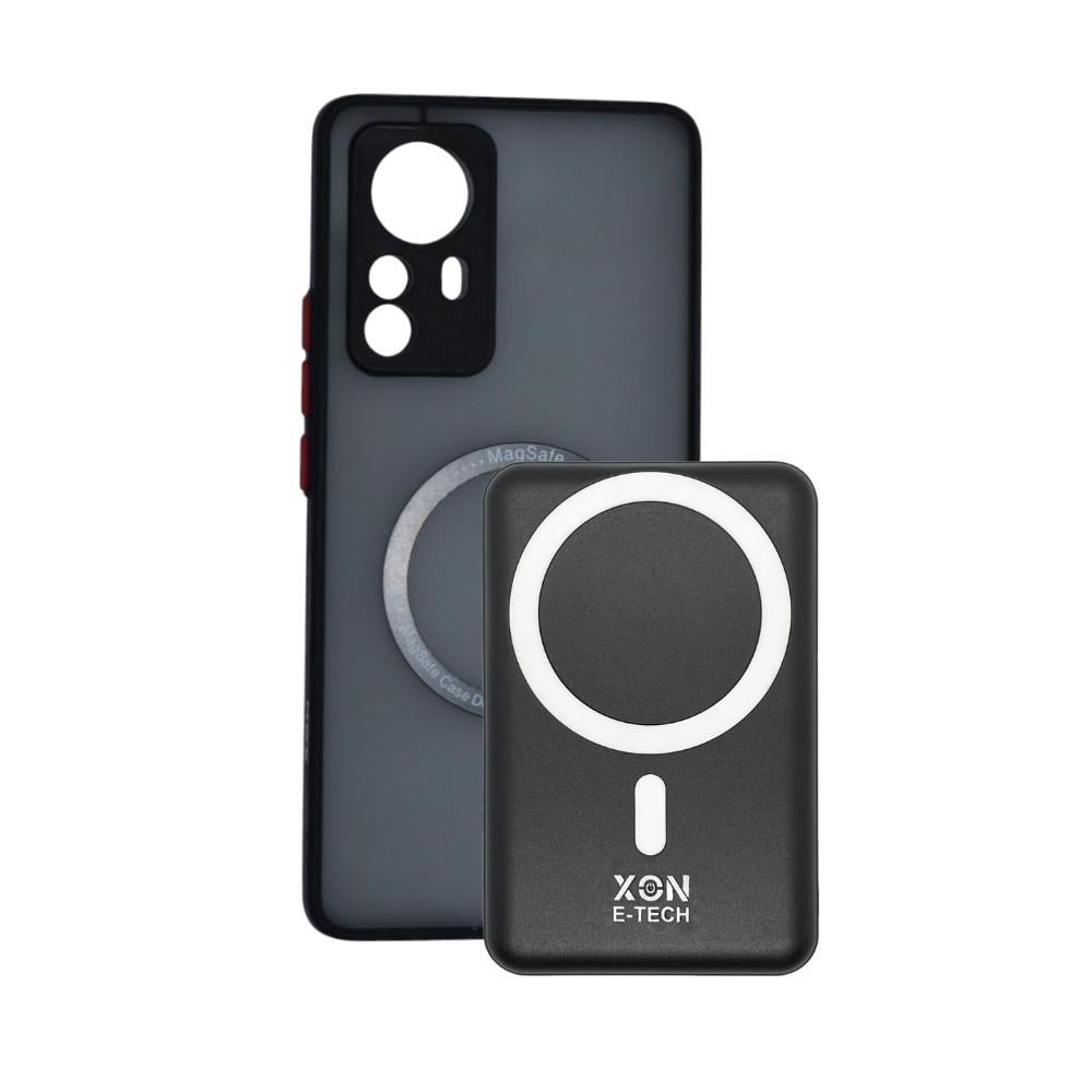 Чехол с беспроводной батареей XON для Xiaomi Mi 12 Pro 5000 mah Черный (984703142)