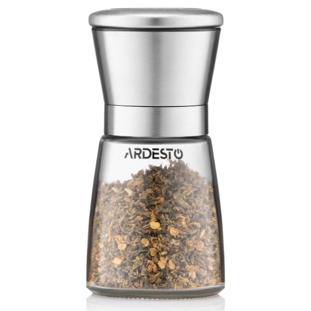 Мельница для соли и перца Ardesto Gemini стекло/нержавеющая сталь (AR2101SS)