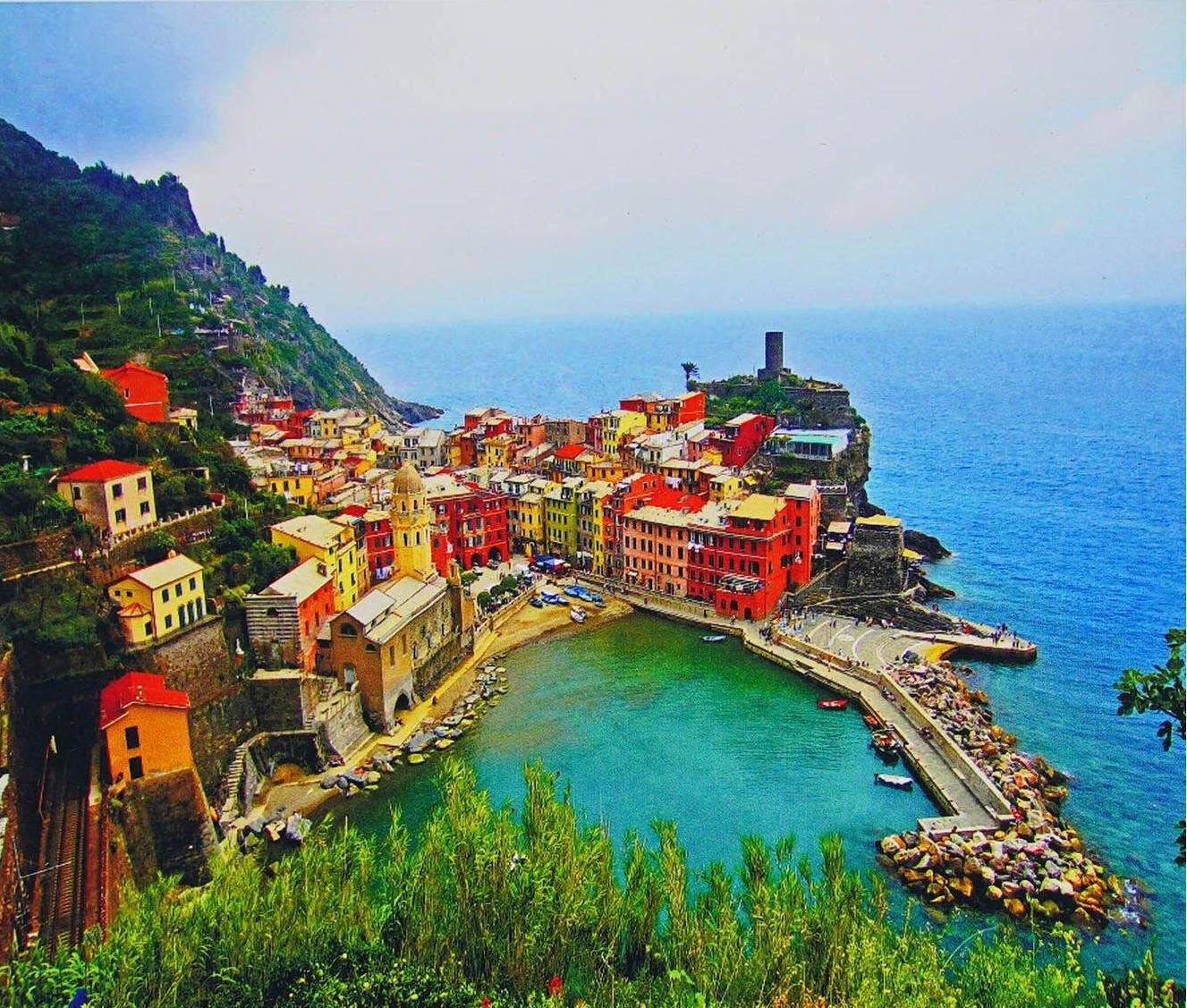 Алмазна мозаїка-картина за номерами TK Group B 70118/30 Прибережне місто в коробці 40х50 см (24710190)