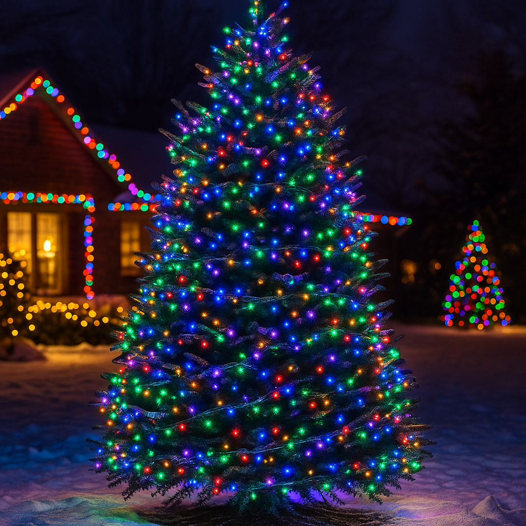 Гирлянда Нитка уличная 500 LED 50 м Разноцветный (CF500L50MWML) - фото 2