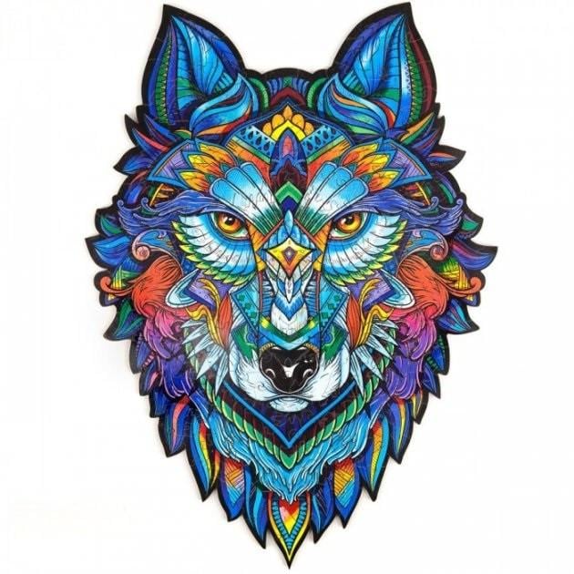 Іграшка дерев'яна Пазли MD 1621 Вовк (018319)