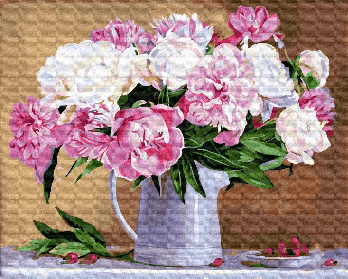 Картина по номерам Brushme GX29775 Натюрморт с пионом 40x50 см (1311402825) Картина по номерам Brushme GX29775 Натюрморт с пионом 40x50 см (1311402825)