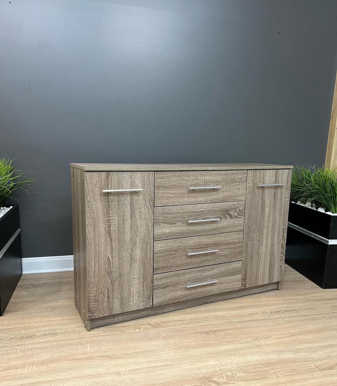 Комод Standart 4/2 1250х810х350 мм Дуб сонома трюфель - фото 2 Комод Standart 4/2 1250х810х350 мм Дуб сонома трюфель - фото 2
