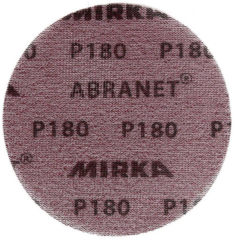 Шлифлист бумажный Abranet Mirka 150 мм P180 шлифовальный диск на сетчатой ​​основе (22216)