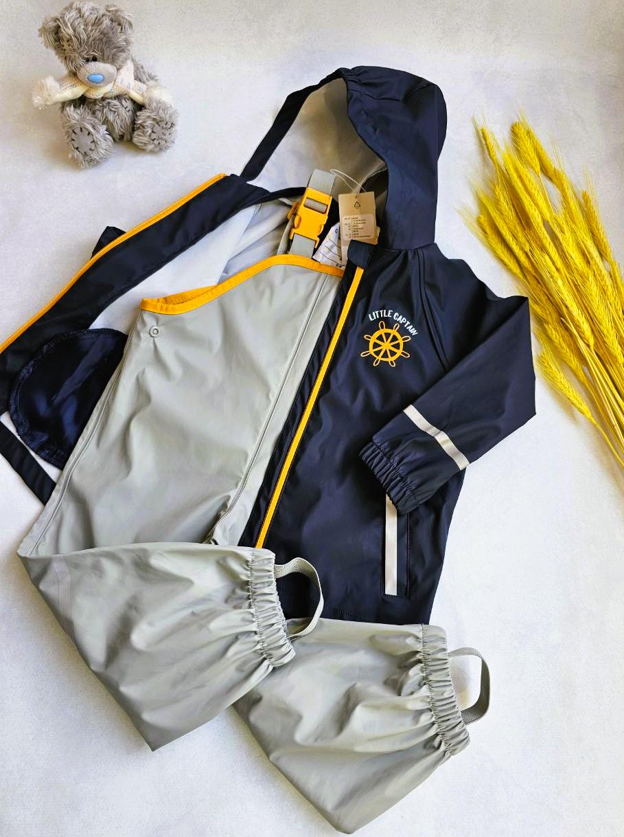 Дождевик-комплект для мальчика Lupilu без утепления 122-128 см