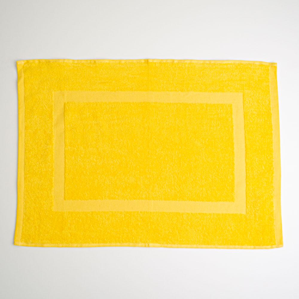 Рушник махровий для ніг GM Textile з прямокутником 380 г/м2 50х70 см Жовтий (380-70-pr-yellow) - фото 5