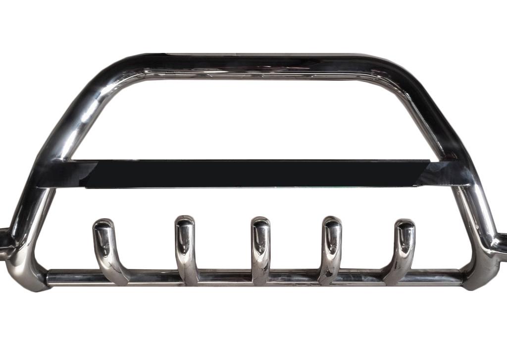 Кенгурятник WT004-LED нерж для Volkswagen LT 1995-2006 гг